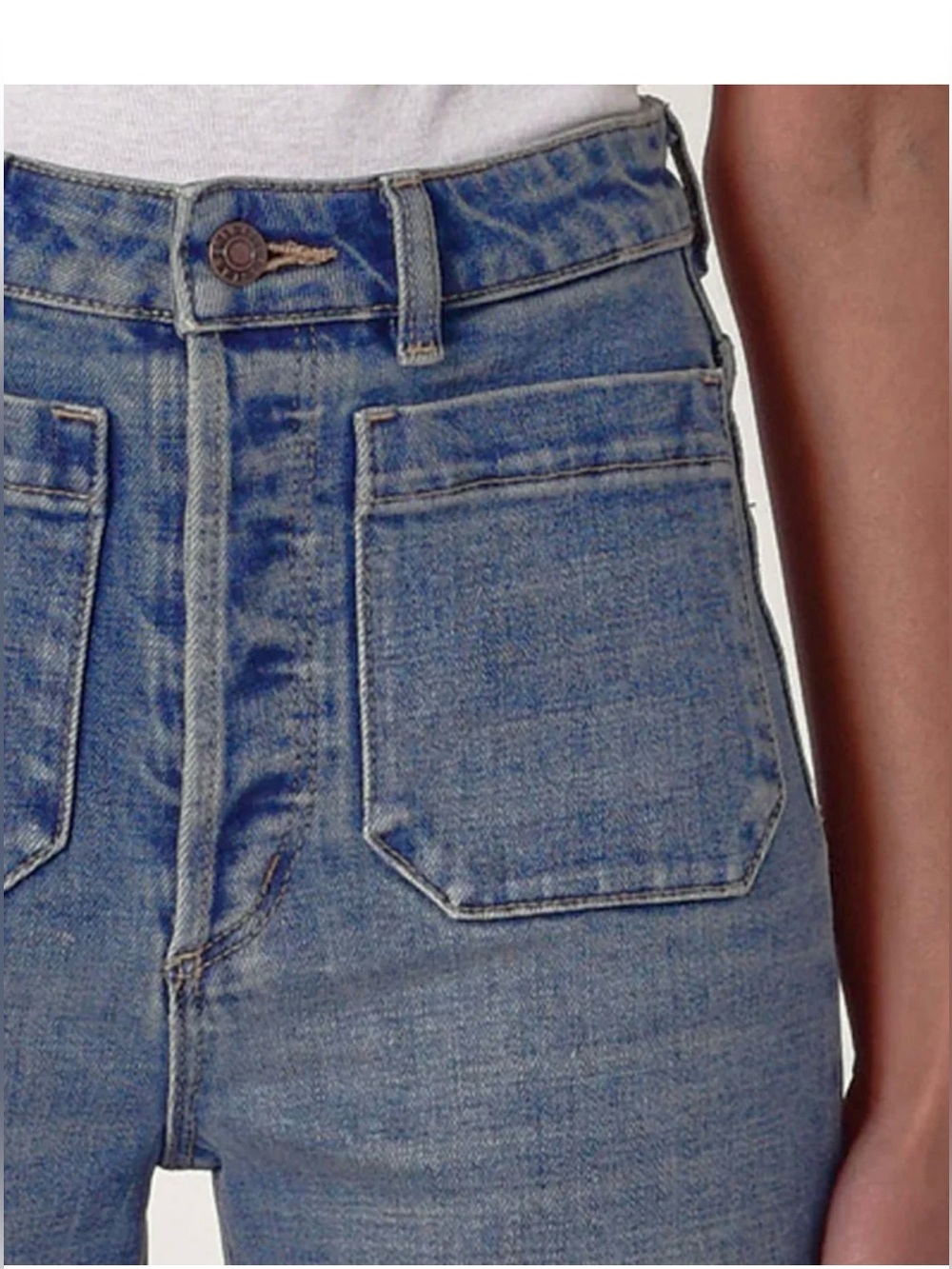 ROLLA’S Sz 24 Original High Rise Straight Jeans with Front Patch Pockets